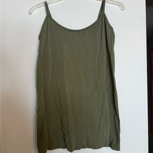 One Step up Olive Green tank top